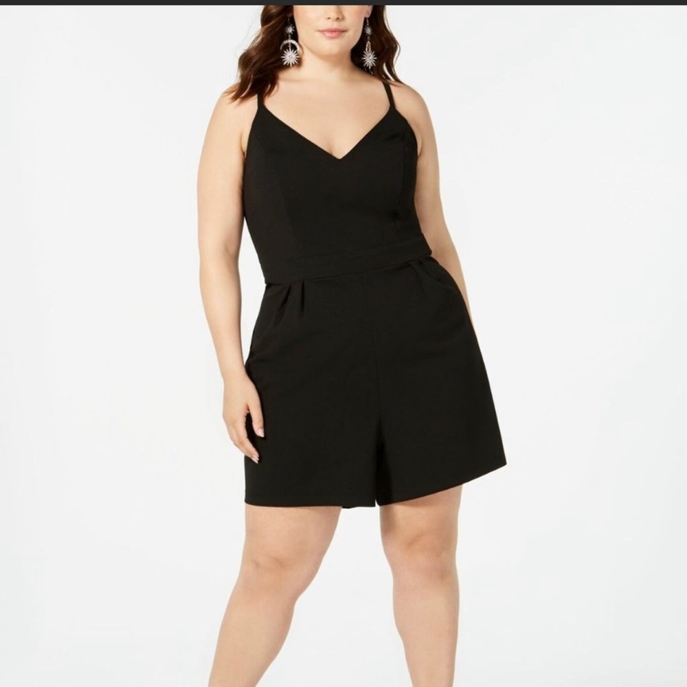 Emerald Sundae Women’s Plus size Black Romper 1X
